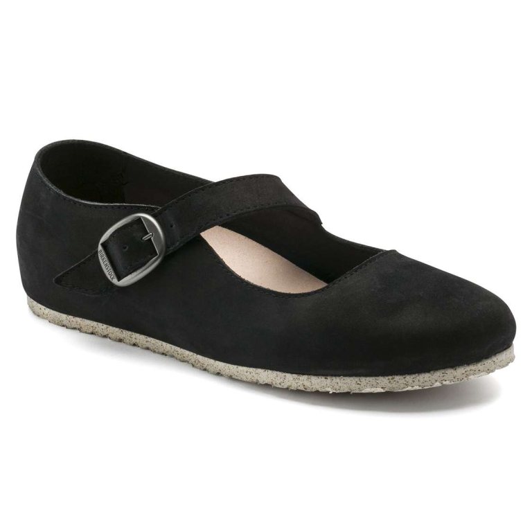 Black Birkenstock Tracy Nubuck Leather Women's Low Shoes | oCCMs8vvriK