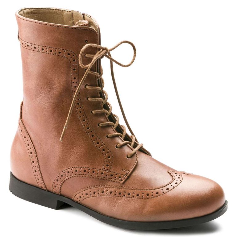 Brown Birkenstock Laramie Leather Women's Boots | 5aeaf4Uixjs