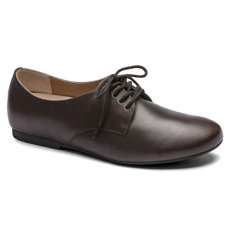 Brown Birkenstock Saunders Leather Women's Low Shoes | ntBOjCHGxjl
