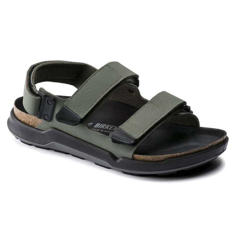 Khaki Birkenstock Tatacoa Birko-Flor Men's Back Strap Sandals | OTUYWB7P6rm