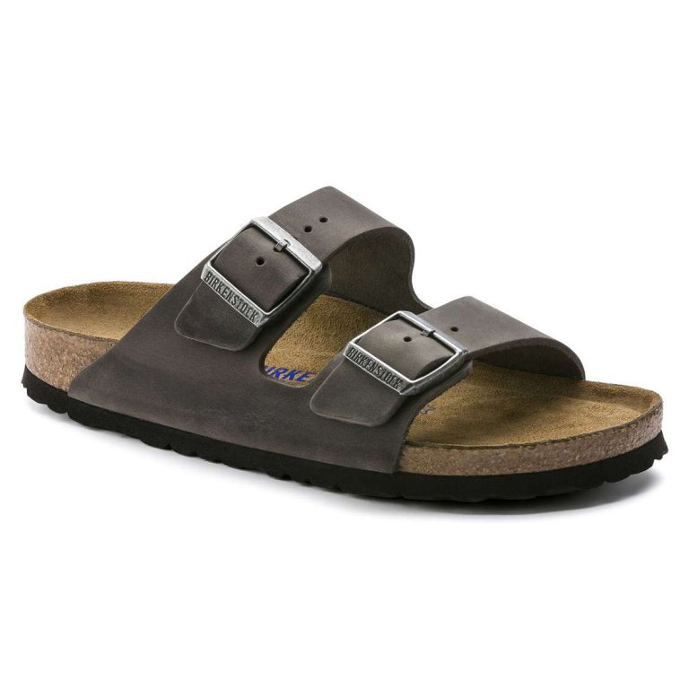 Yellow Birkenstock Arizona Soft Footbed Oiled Leather Men's Two Strap Sandals | 1GqQOiaXJ6j