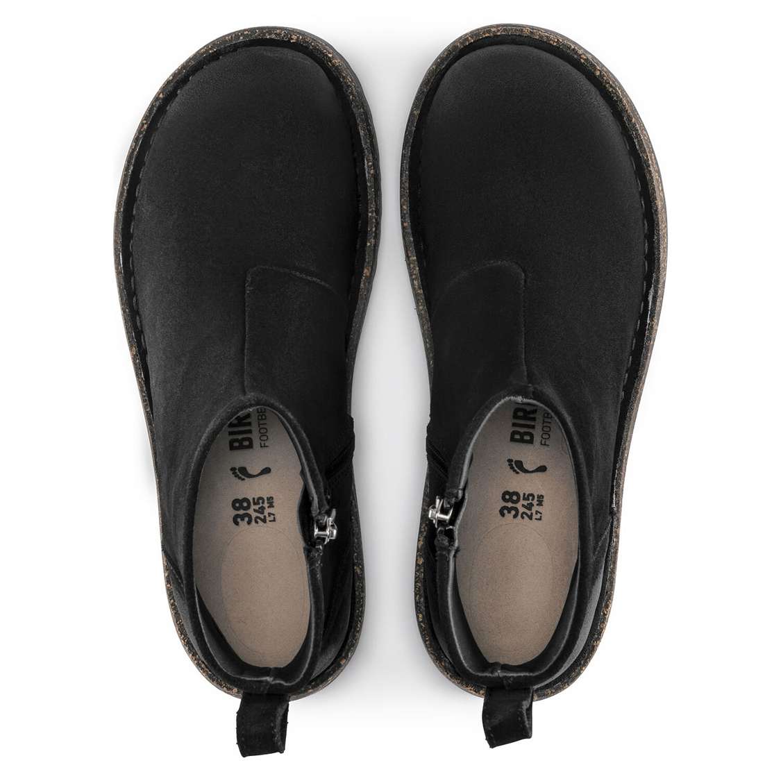 Black Birkenstock Melrose Suede Leather Women's Boots | a61jivmxlYl