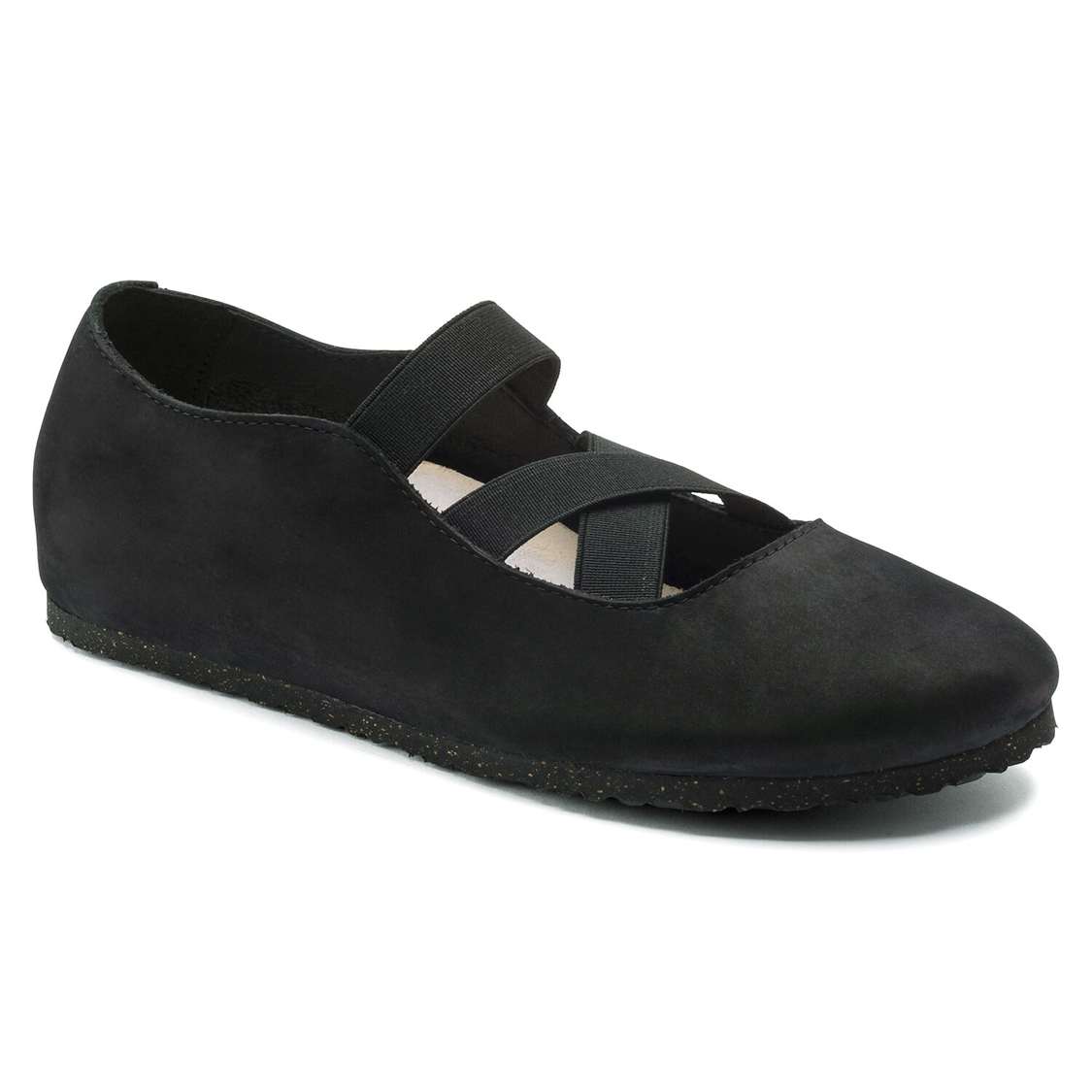 Black Birkenstock Santa Ana Nubuck Leather Women\'s Low Shoes | 9vLEznMLgLK