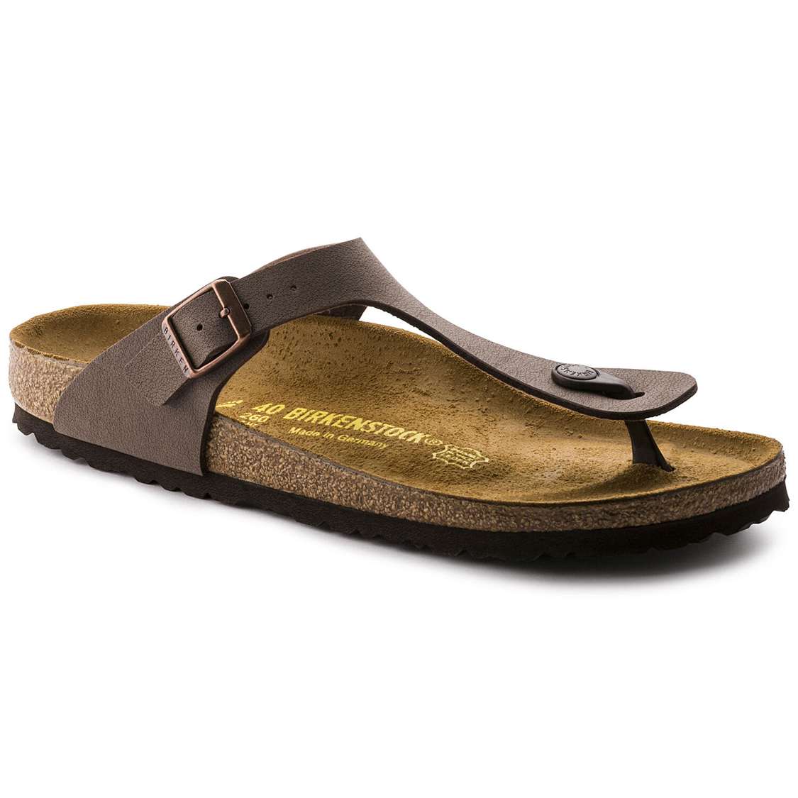 Yellow Birkenstock Gizeh Birkibuc Men\'s One Strap Sandals | eZ552kL9Gna